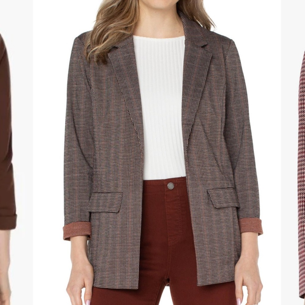 Liverpool boyfriend blazer, plaid, XS